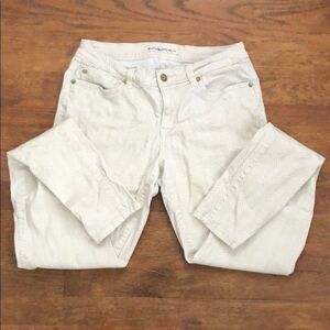 Boston Proper gold snakeskin jeans - 8